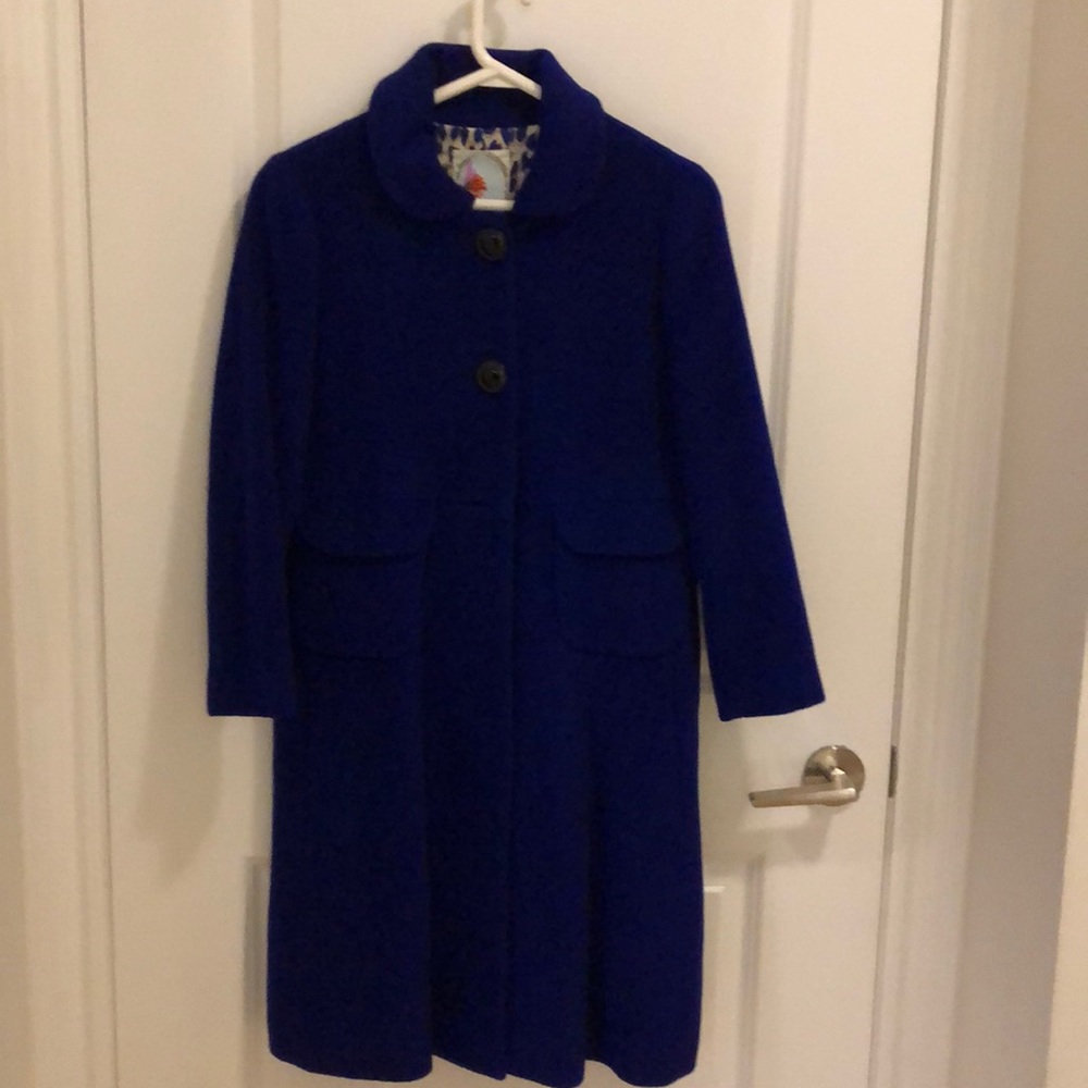 Colour Eighteen wool long coat size 6